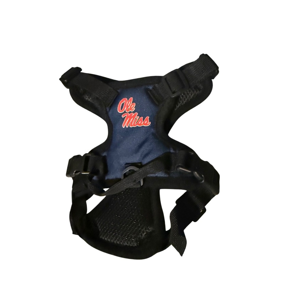 Little‎ Earth Ole Miss Rebels Dog Pet Harness Vest Size S Blue Red